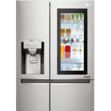 LG 668 L Frost Free Side by Side Refrigerator with with Instaview and Smart ThinQ | WiFi Enabled | Noble Steel | GC-X247CSAV