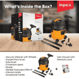 IMPEX Vacuum Cleaner | Wet & Dry Vacuum Cleaner | Yellow & Black | V C-4703