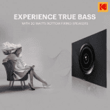 KODAK CA Series 126 cm-50 inch | Ultra HD (4K) LED Smart Android TV with Dolby Digital Plus-50CA7077 | Black