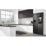 SAMSUNG 657 L Frost Free Side by Side Refrigerator | Gentle Black Matt | RS74T5F01B4/TL