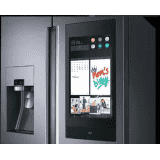 SAMSUNG 657 L Frost Free Side by Side Refrigerator | Gentle Black Matt | RS74T5F01B4/TL