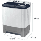 SAMSUNG 8 kg Semi Automatic Top Load-WT80R4200LG/TL | White, Grey