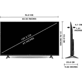 TCL P615 | 108 cm (43 inch) | Ultra HD 4K LED Smart TV with Dolby Audio | 43P615