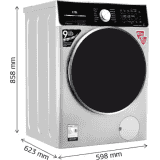 IFB 8.5 kg Refresher 3-in-1 Laundrimagic Wi-fi enabled Inverter with Steam Washer with Dryer with In-built Heater-WD EXECUTIVE ZXS | Black,Silver