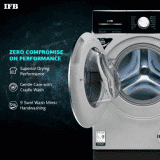 IFB 8.5 kg Refresher 3-in-1 Laundrimagic Wi-fi enabled Inverter with Steam Washer with Dryer with In-built Heater-WD EXECUTIVE ZXS | Black,Silver