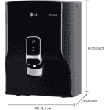 LG WW140NP 8 L RO Water Purifier with Stainless Steel Tank | Black
