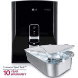 LG WW140NP 8 L RO Water Purifier with Stainless Steel Tank | Black