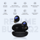 realme Buds Q2 with Active Noise Cancellation | True Wireless Earbuds | Black