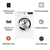 Bosch Serie 4 | 6 kg 5 Star Fully Automatic Front Load Washing Machine | EcoSilence Drive Motor-WLJ2026WIN | White