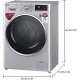 LG 7 Kg 5 Star Inverter Wi-Fi Fully-Automatic Front Loading Washing Machine | FHT1207ZWL | Luxury Silver