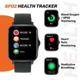 Fire-Boltt Beast SpO2 with Largest Display Size | Full Touch Smart Watch Long Battery Life | Black