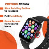 Fire-Boltt Beast SpO2 with Largest Display Size | Full Touch Smart Watch Long Battery Life | Black