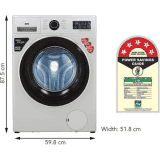 IFB 7 Kg 5 Star Fully-Automatic Front Loading Washing Machine | SERENA ZXS | 3D Wash Technology | Silver