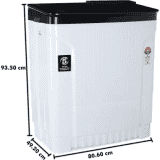 Godrej Semi Automatic Top Load | 8 kg | Black White | WSEDGE ULT 80 5.0 DB2M CSBK