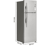 LG Frost-Free Double Door Refrigerator | 291 L | 2 Star | Inverter Wi-Fi | Steel | GL-C322KPZY