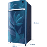 SAMSUNG 198 L Direct Cool Single Door 5 Star Refrigerator | RR21T2G2W9U/HL | Blue