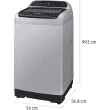 Samsung 6.5 Kg Inverter 3 star Fully-Automatic Washing Machine | WA65M4201HD/TL | Grey