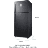 SAMSUNG 478 L Frost Free Double Door 2 Star Refrigerator | RT49K6338BS/TL | Black