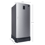 Samsung 198 3 Star Direct Cool Single Door Refrigerator | RR21A2D2YS8/HL | Grey