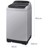 Samsung 6.5 Kg Inverter 5 star Fully-Automatic Washing Machine | WA65T4262VS/TL | Grey