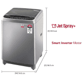 LG 8.0 Kg 5 Star Smart Inverter Fully-Automatic Washing Machine | T80SJSS1Z | Free Silver
