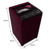 Whirlpool Whitemagic Classic Automatic Top Load Washing Machine | 6.5Kg | Genx Rose Wood Wine