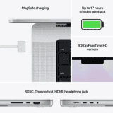 APPLE Macbook Pro M1 Pro Chip | 8-core CPU and 14-core GPU |  M1 Pro | 16 GB/512 GB SSD/Mac OS Monterey | MKGR3HN/A | Silver