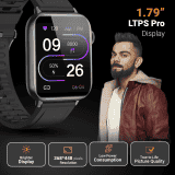 Fire-Boltt Supreme | Borderless LTPS UHD PRO | Smart Watch | Black