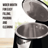 Havells Aqua Plus Electric Kettle | 1500 W | 1.2 L | Black