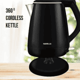 Havells Aqua Plus Electric Kettle | 1500 W | 1.2 L | Black