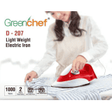 Greenchef D-207 1000 W Dry Iron | Red