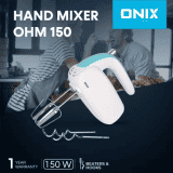 Onix OHM 150 150 W Hand Blender | White Cyan Blue