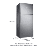 Samsung 551 L 2 Star Frost Free Double Door Refrigerator | RT56K6378SL/TL | Easy clean Steel | Inverter Compressor