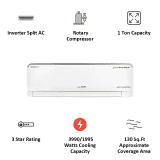 Lloyd 1 Ton 3 Star Inverter Split AC | GLS12I35WSHD | White