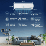 Lloyd 1.0 Ton 3 Star Voice |  WiFi Enabled Inverter Split AC with Anti-Viral Filter | HEPA Filter | Activated Carbon Filter | GLS12I35WSHL