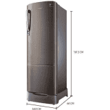 SAMSUNG 255 L Direct Cool Single Door 3 Star Refrigerator with Base Drawer  | RR26T389YDX/HL | Luxe Brown