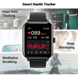 Fire-Boltt Ninja Bluetooth Calling Smartwatch | SpO2 | Heart Rate Monitoring & AI Voice Assistant | Free Size | BLACK