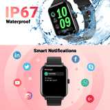 Fire-Boltt Ninja Bluetooth Calling Smartwatch | SpO2 | Heart Rate Monitoring & AI Voice Assistant | Free Size | BLACK