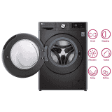 LG 10.5 Kg / 7.0 Kg Inverter Wi-Fi Washer Dryer | FHD1057STB | In-built Heater | Black