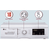 LG 6 Kg 5 Star Inverter Fully-Automatic Front Loading Washing Machine | FHM1006SDW | White
