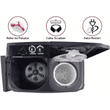 LG 11 kg with Roller Jet Pulsator Soak and Smart Filter Semi Automatic Top Load | P1155SKAZ | Black