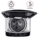 LG 8.0 Kg Inverter Fully-Automatic Top Loading Washing Machine | T80SJSF1Z | Silver