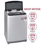 LG 8.0 Kg Inverter Fully-Automatic Top Loading Washing Machine | T80SJSF1Z | Silver