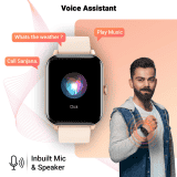 Fire-Boltt Ninja Bluetooth Calling Smartwatch |  SpO2 | Heart Rate Monitoring & AI Voice Assistant | Free Size | Rose Gold