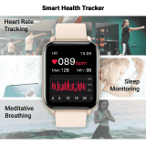 Fire-Boltt Ninja Bluetooth Calling Smartwatch |  SpO2 | Heart Rate Monitoring & AI Voice Assistant | Free Size | Rose Gold