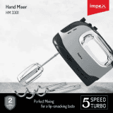 IMPEX HM 3301 300 W Hand Blender | Black