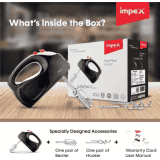 IMPEX by Impex HM 3302 200 W Hand Blender | Black