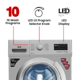 IFB Fully Automatic Front Load Washing Machine | 5 Star | 6 kg | White | NEO DIVA VXS 6010