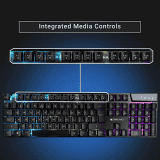 Zebronics Zeb-War Gaming Keyboard and Mouse Combo with Gold plated USB | Multi color LED with 4 modes