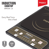 IMPEX OMEGA L3 Induction Cooktop Push Button | Black Gold